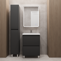 Товар: Тумба напольная "Борнео 70", 2 ящ., Люкс графит матовый, Стандарт 70 / Азур 70 SP-00001386 - фото 2 Тумба напольная "Борнео 70", 2 ящ., Люкс графит матовый, Стандарт 70 / Азур 70 SP-00001386 — фото 2, Тумбы под раковину