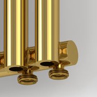 Отопительный радиатор Сунержа Эстет-0 EU50 правый 500х180 4 секции Золото арт-03-0321-5004 — фото 1, Радиаторы отопления