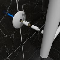 Полотенцесушитель электрический ВИД 10 810х500 правый, скр.монтаж, СНШ, белый матовый(RAL 9016), (Ferrum), Маргроид арт-10-8050-1049-9016R — фото 4, Электрические полотенцесушители