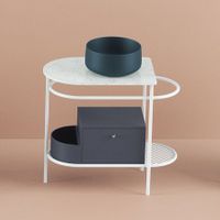 Ящик выдвижной Artceram Flair 3.0 с боковой секцией для металлической консоли цвет peacock ACM037 57 — фото 1, Комплектующие для мебели в ванной