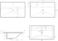 Тумба с раковиной Aquanet Ирис new 90 подвесная 2 ящ. цв. белый глянец 00342092 — фото 14, Тумбы с раковиной