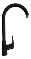 GranFest QUARZ Смеситель для кухни боковой U-образ. D-35mm (черный) Z3424 черный — фото 1, Смесители для кухни