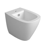 Биде SIMAS JUNIPER Напольное приставное с одним отверстием цвет белый JU04 — фото 1, Биде напольные