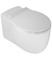 Комплект унитаз HATRIA LE FIABE подвесной с сиденьем с крышкой с плавным опусканием цвет белый арт-Y1AC01 YXWW01 — фото 1, Подвесные унитазы