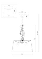 Подвесной светильник Freya FR2001PL-03G — фото 2, Подвесные светильники