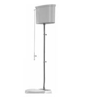 Бачок Scarabeo Castellana на высокой трубе с механизмом смыва цвет белый фурнитура хром арт-5364CR — фото 1, Комплектующие для туалета