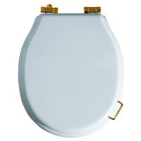 Сиденье с крышкой SIMAS LANTE с микролифтом цвет белый бронза LA007BR — фото 1, Сиденья для унитаза