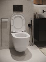 Agger Унитаз подвесной безободковый TORNADO, сиденье с микролифтом арт-AT12150 — фото 3, Подвесные унитазы