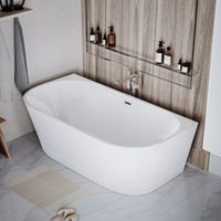 Ванна пристенная Grossman Cristal (170х80х58) цвет белый матовый,1 место арт-GR-17071M — фото 4, Акриловые ванны