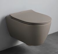 Товар: Унитаз Scarabeo MOON подвесной безободковый цвет табачный матовый арт-5520/CL 53 - фото 2 Унитаз Scarabeo MOON подвесной безободковый цвет табачный матовый арт-5520/CL 53 — фото 2, Подвесные унитазы