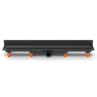 Душевой лоток AZARIO D40 Klasik 750 мм пристенный, боковой слив, пластиковый, с черной решеткой арт-AZ-CH 750 KC2 — фото 3, Трапы для душа