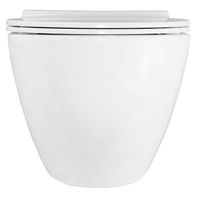 Унитаз подвесной Azario Geno 490х360х360 безободковый, с ультратонким сиденьем микроклифт (AZ2196D) арт-AZ-2196-D — фото 9, Подвесные унитазы