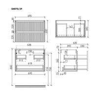Товар: Тумба подвесная SANCOS Snob R 690х390х500, c двумя ящиками оснащенными доводчиками, Beige Soft , арт.SNR70/39CE - фото 6 Тумба подвесная SANCOS Snob R 690х390х500, c двумя ящиками оснащенными доводчиками, Beige Soft , арт.SNR70/39CE — фото 6, Тумбы под раковину