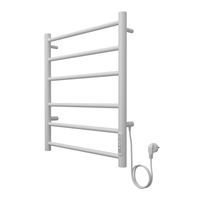 Полотенцесушитель электрический AZARIO PARMA 500/600 6 секций, диммер справа, белый арт-AZ10856W — фото 6, Электрические полотенцесушители