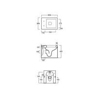 Унитаз SIMAS FROZEN напольный приставной цвет белый FZ01 — фото 3, Подвесные унитазы