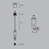 Комплектующие для профиля Led Strip ALM-3535R-P-2M — фото 2, Комплектующие для освещения