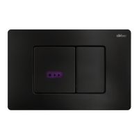 Кнопка смыва сенсорная ABBER AC0122SMB черная матовая — фото 1, Кнопки смыва