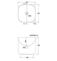 Товар: Раковина Scarabeo MOON накладная без перелива без отверстий цвет белый арт-5503 - фото 4 Раковина Scarabeo MOON накладная без перелива без отверстий цвет белый арт-5503 — фото 4, Раковины накладные