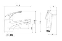 OneLife смеситель для раковины однорычажный полимерный с гигиеническим набором, хром арт-P01-022cr — фото 1, Смесители для раковины