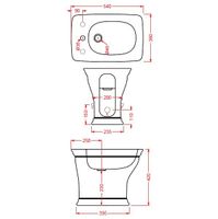 Биде Artceram Civitas напольное с одним отверстием цвет белый арт-CIB002 01 00 — фото 2, Биде напольные