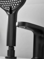 Смеситель на борт ванны BELZ, черный, арт-B66713-7 — фото 6, Смесители на борт ванны