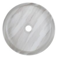 Раковина-чаша Azario 355х355х120 накладная, круглая, светлый мрамор арт-AZ-3134-M817 — фото 1, Раковины накладные