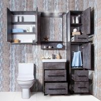 Товар: Зеркало Бриклаер ЧИЛИ 55 см, цемент 4627125415159 - фото 4 Зеркало Бриклаер ЧИЛИ 55 см, цемент 4627125415159 — фото 4, Зеркала в ванную комнату