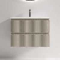 Тумба подвесная SANCOS Snob R 690х390х500, c двумя ящиками оснащенными доводчиками, Beige Soft , арт.SNR70/39CE — фото 1, Тумбы под раковину