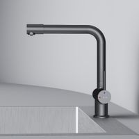 Товар: Func, смеситель для кухни с L-изливом с каналом для питьевой воды, черный арт-F8F05722 - фото 6 Func, смеситель для кухни с L-изливом с каналом для питьевой воды, черный арт-F8F05722 — фото 6, Смесители для кухни