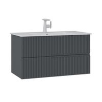 Тумба с раковиной ORKA Moonlight 90 подвесная, антрацит матовый арт-5003445 — фото 7, Тумбы с раковиной