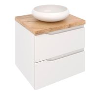 Тумба подвесная NORDIC 60 /правая/со столешницей из массива 60 см под накладную раковину /AQUA DE MARCO 5060CNOR060/H/R — фото 4, Тумбы под раковину