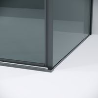 Боковая стенка Grossman Galaxy (80х195) графит сатин,стекло тонированное, 1 место арт-200.K33.01.80.42.10 — фото 7, Боковые стенки