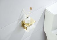 Товар: AQ4939BG ЕВРОПА бумагодержатель с полкой, шлиф. золото - фото 3 AQ4939BG ЕВРОПА бумагодержатель с полкой, шлиф. золото — фото 3, Держатели туалетной бумаги