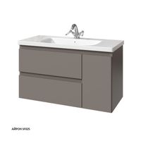 ФОРТЕ тумба 100 два ящика, одна дверь справа арт-36115R-SF025 — фото 1, Тумбы под раковину