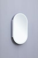 Зеркальный шкаф Aquanet Монте 50 белый, с LED подсветкой арт-00344787 — фото 11, Зеркальные шкафы в ванную