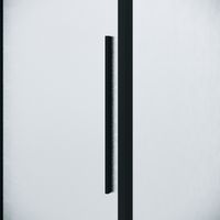 Дверь в нишу Niagara Nova NG-84-L10CHB (100х195) черный матовый,раздвижная влево,стекло шиншилла,1 место — фото 10, Раздвижные душевые двери