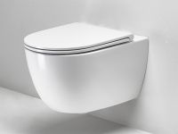 Унитаз SIMAS TREVI подвесной безободковый цвет белый TR18/F85 — фото 3, Подвесные унитазы