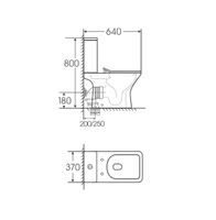 Унитаз напольный Grossman Classic GR-4464S (640х340х790) безободковый,белый с тонкой крышкой,микролифт,2 места GR-4464SQ — фото 7, Напольные унитазы