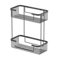 Полка двойная Timo Saona 13083/03 черный — фото 5, Полки для ванной и душа