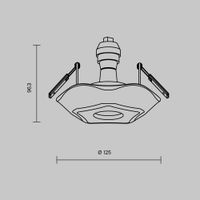 Товар: Встраиваемый светильник Maytoni DL284-1-01-W - фото 2 Встраиваемый светильник Maytoni DL284-1-01-W — фото 2, Точечные светильники