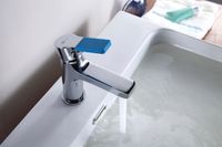 Aura Смеситель для раковины, монолит.излив 75мм, р/ОД цвет, хром, LM, арт-LM0606C — фото 1, Смесители для раковины