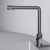 F85B05722 X-Joy S, смеситель для кухни с L-изливом с каналом для питьевой воды, черный — фото 5, Смесители для кухни