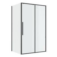 Душевое ограждение Niagara Nova NG-34-12AGR-A90GR-34 (120х90х195) прямоугольник,раздвижная,графит,стекло прозрачное,2 места — фото 1, Душевые уголки