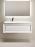 Тумба подвесная SANCOS Very левая 1195х445х406, c одним ящиком оснащенным доводчиками, Bianco , арт. арт-VR120LW — фото 1, Тумбы под раковину