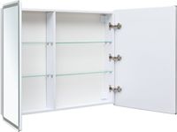 Зеркальный шкаф Aquanet Оптима 100 с LED подсветкой арт-00341427 — фото 6, Зеркальные шкафы в ванную