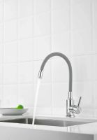 Смеситель для кухни с гибким изливом BELZ , оружейная сталь арт-B73809-3 — фото 3, Смесители для кухни