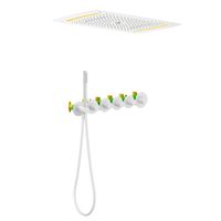 Душевая система встроенная с термостатом Timo Saona белый матовый арт-SX-2319/16SM — фото 3, Встраиваемые душевые комплекты