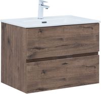 Тумба под раковину Aquanet Алвита New 70 2 ящика, дуб веллингтон табак 00334185 — фото 12, Тумбы под раковину