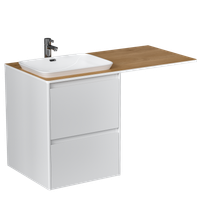 Тумба под раковину VELVEX Klaufs 560-0-2 навесная tp.KLA.56.2Y — фото 1, Тумбы под раковину