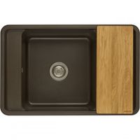 Мойка для кухни Беллис 78 780x510x250 мм, прямоуг., кофе 1A725032BS280 — фото 2, Кухонные мойки